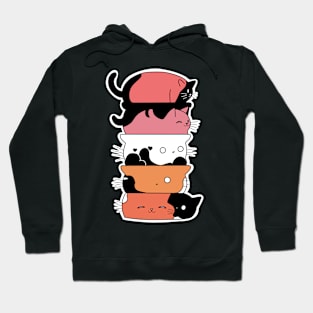 Cute Cat Stack Hoodie